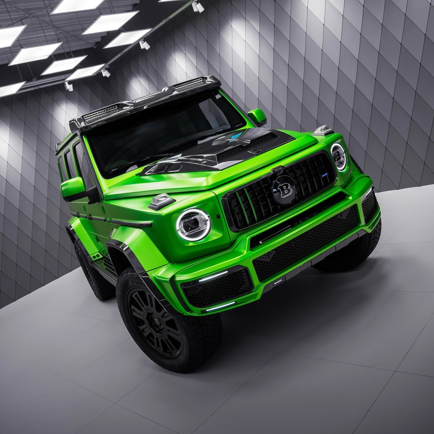 Car时尚[超话]  Brabus g800 💚...巴博斯g级汽车改装car