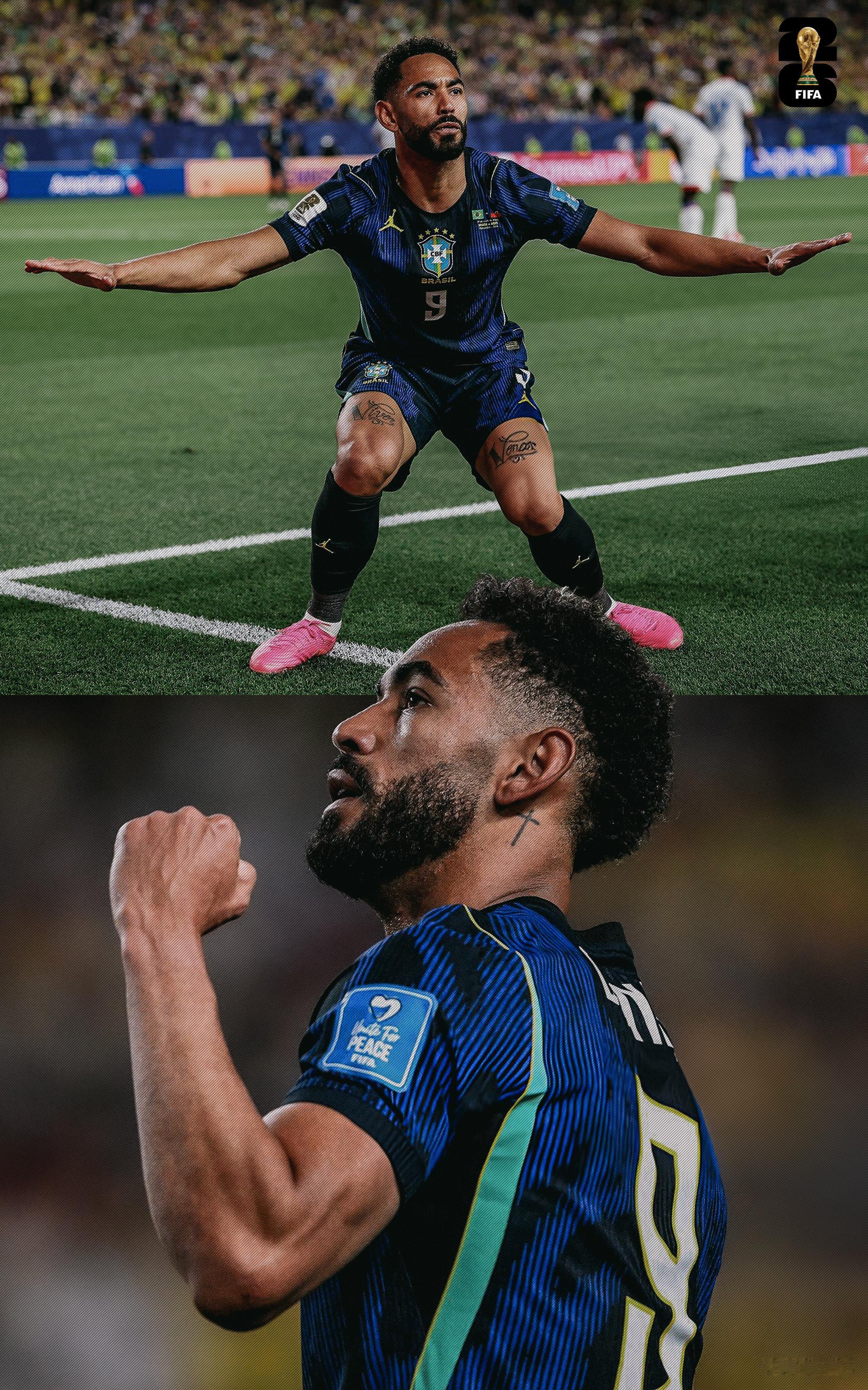 世界杯版本！🇧🇷🏄🏻♂️库尼亚梅开二度巴西vs海地世界杯