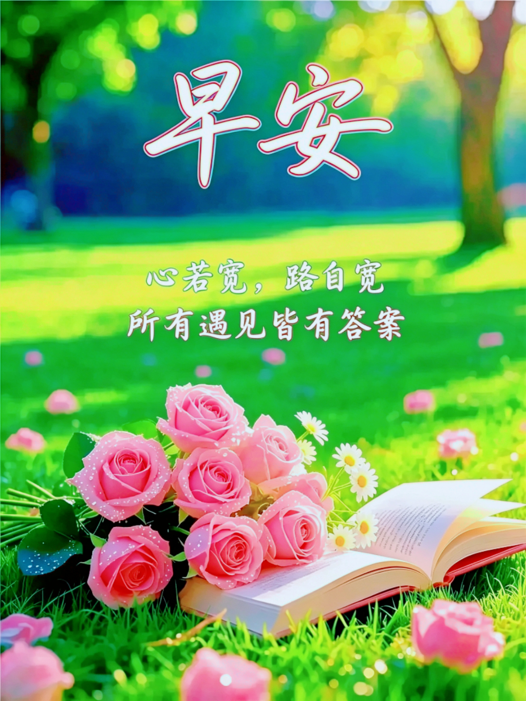 早安 收集清晨散落的温柔阳光，储存一整天的治愈能量，愿三餐温暖，四季晴朗，所有细