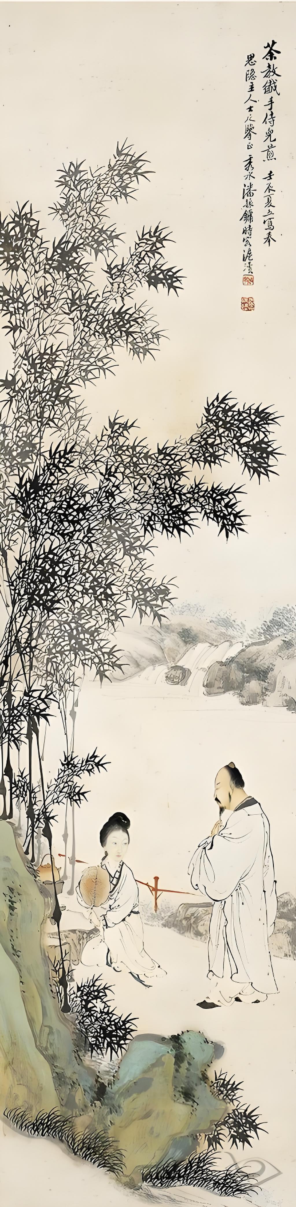 上联：夫携娇妻山中赏
下联：[玫瑰]

网络图片/诚谢侵删