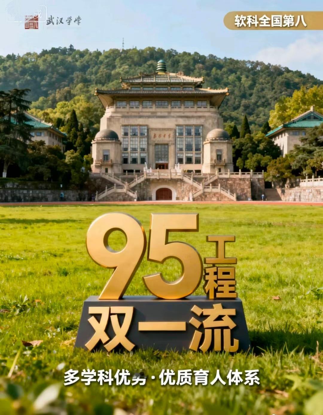 逐梦珞珈武汉大学报考引导
武汉大学作为湖北顶尖“985”“双一流”高校，软科排名