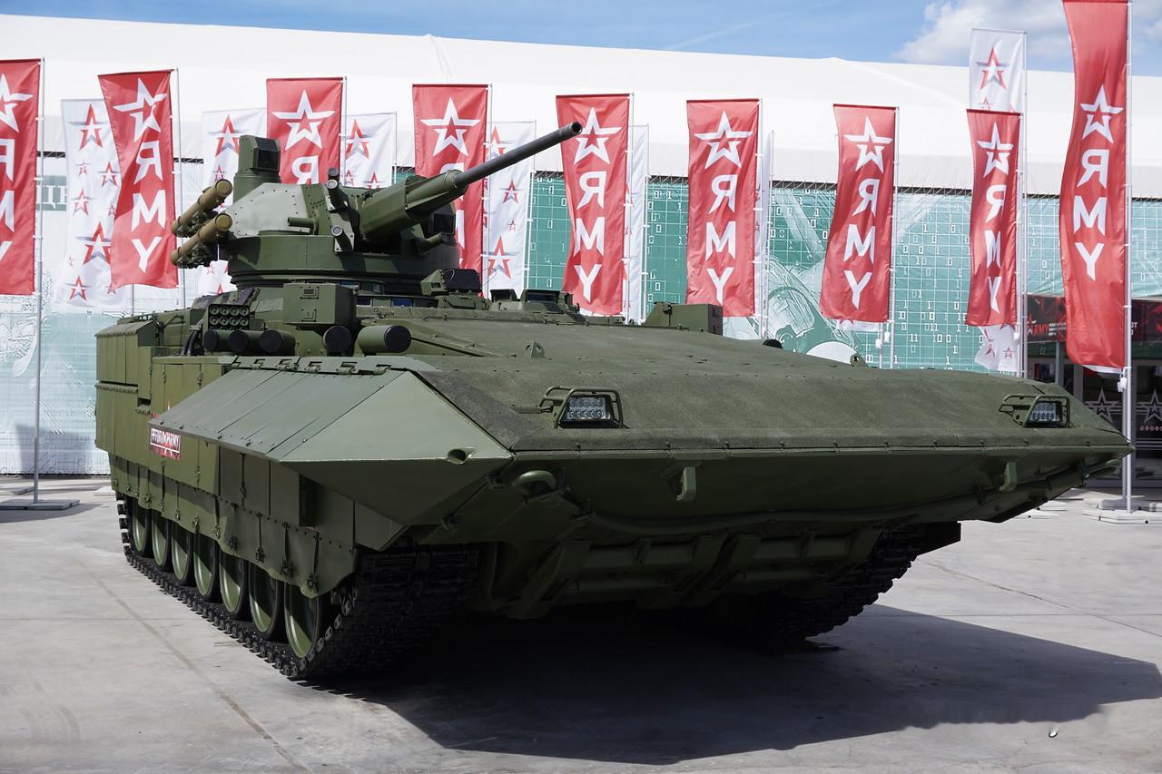 烽火问鼎计划每天认识一件兵器 图1：T-15（“时代-BM”无人炮塔）图2：T-