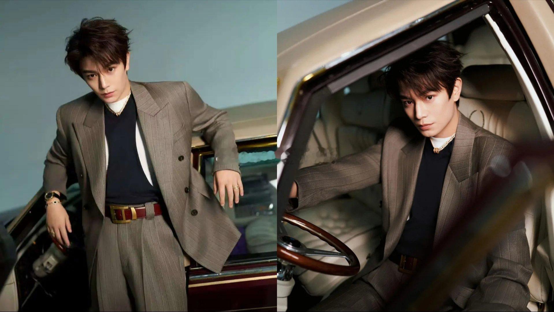 腾讯视频星光大赏男明星造型出图:丁禹兮、陈星旭。 