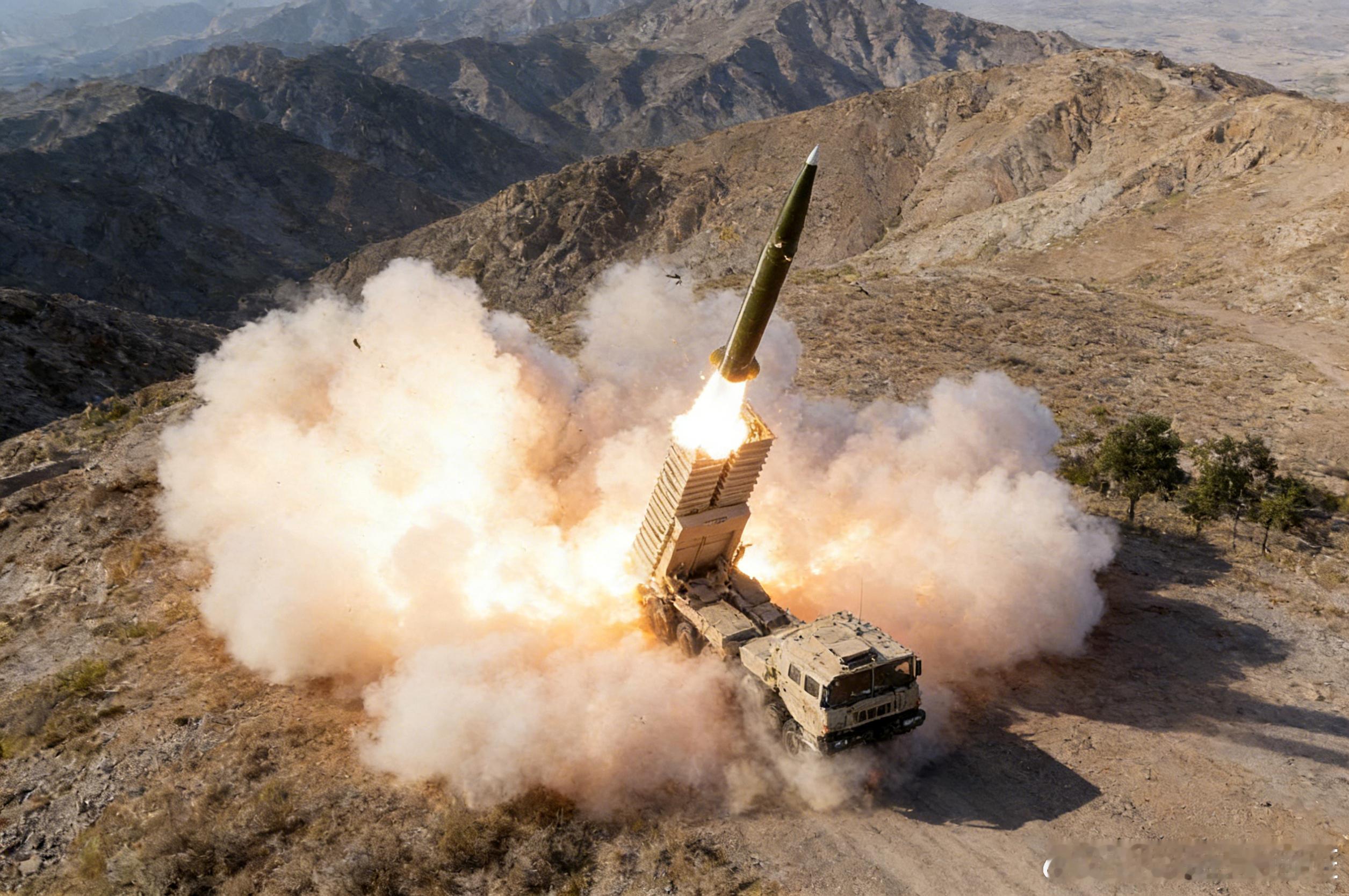 兔子AR-3模块化远程火箭炮系统发射“火龙”480战术弹道导弹 