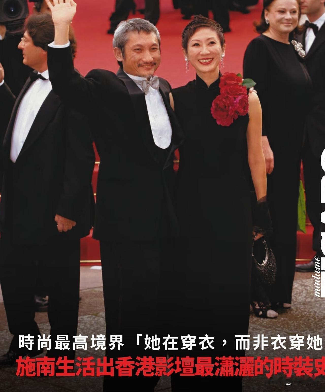 林青霞曾在书中感慨， 施南生  气场强大，即使不施脂粉，也自带“明星光环”。
