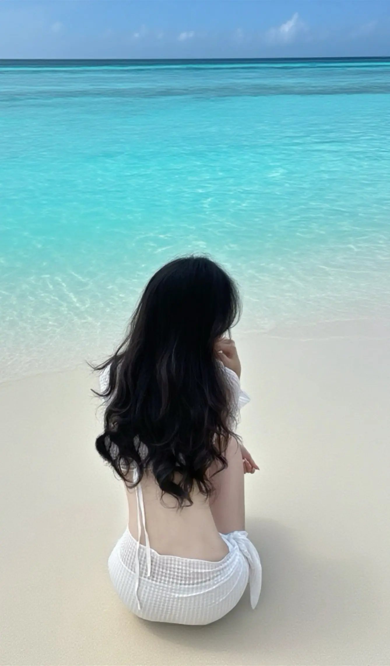 大海上什么颜色🏝️🌊🐚。