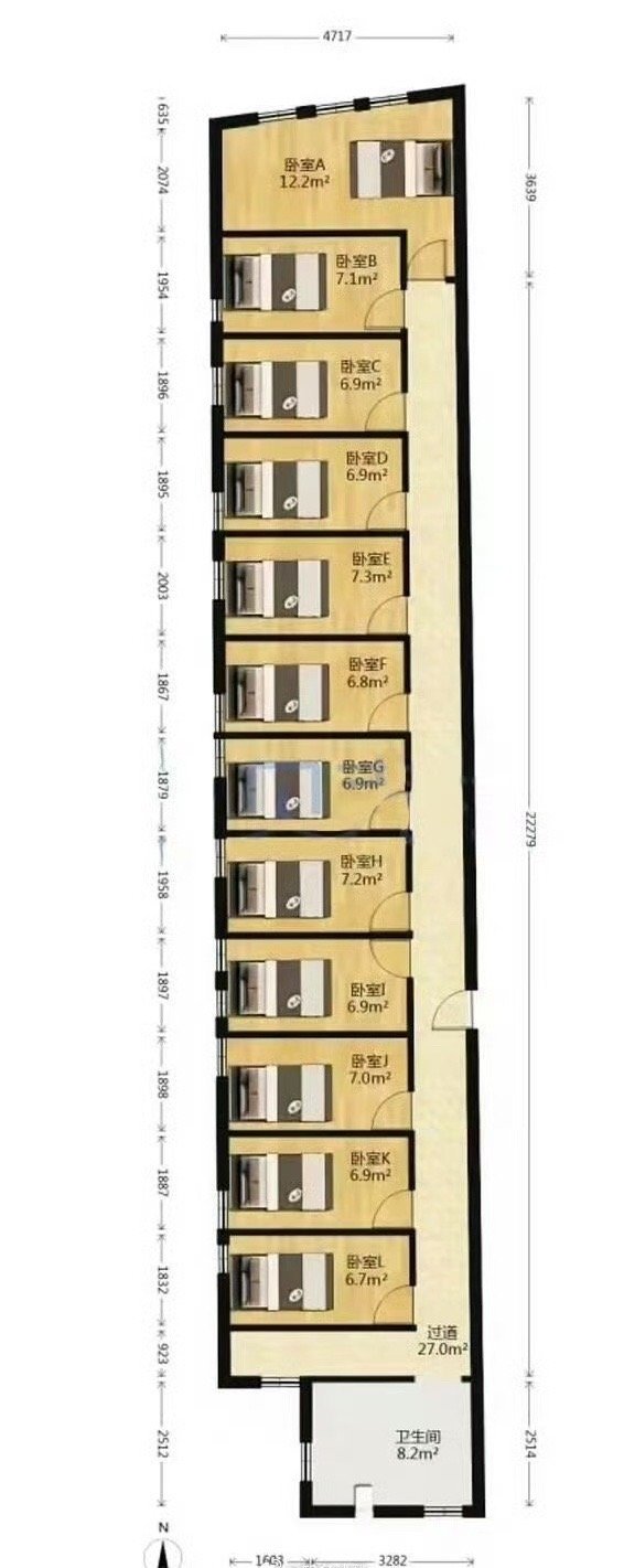 这个户型，阁下如何应对？ ​ ​​​[挖鼻] ​​​