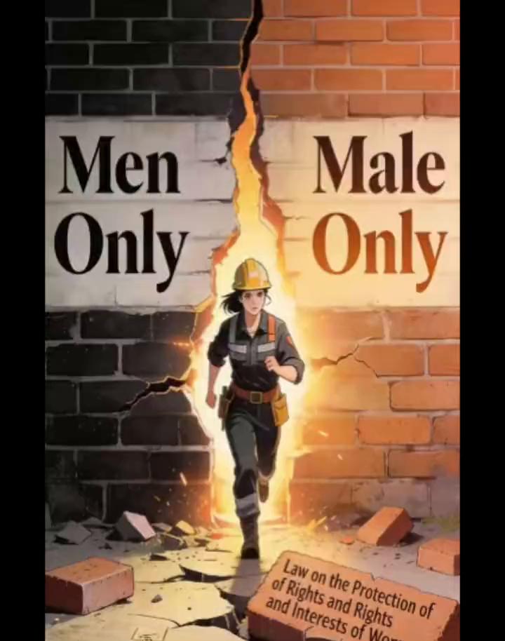 业之门，从第一级台阶就应公平敞开。
限男性？法律在审视。
职位：身份。
位：别让