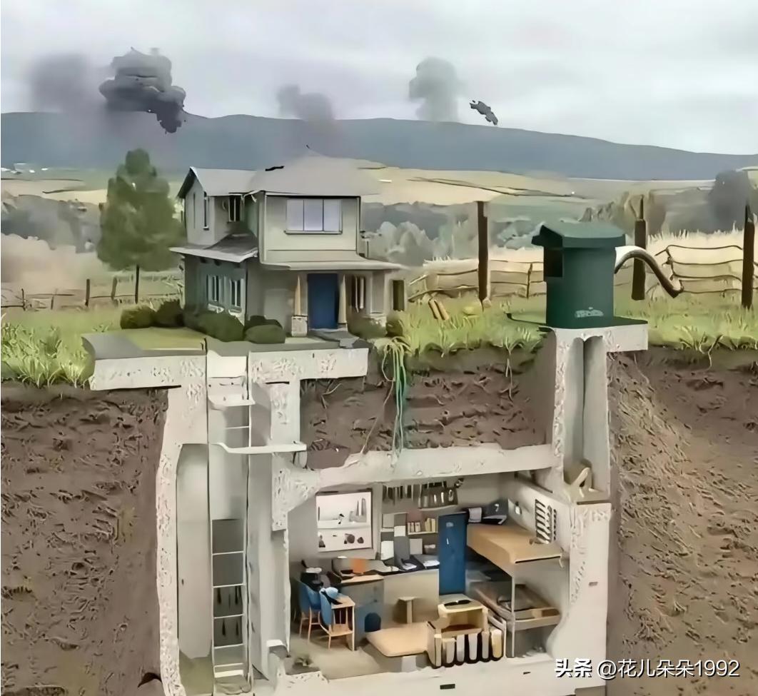 都说这样的防空洞很隐蔽，但图片里有一个致命的误区，防空洞不要在建筑物正下方，别人