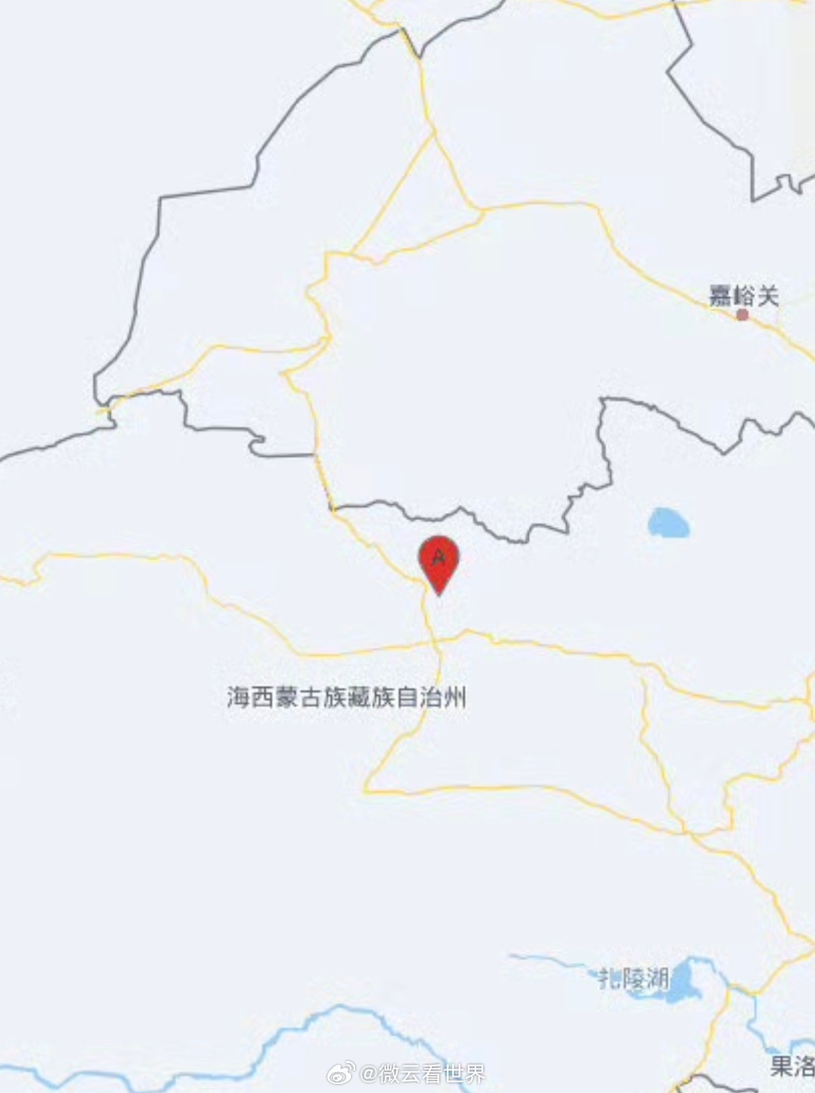 青海海西州6.4级左右地震平安渡过震级震深：6.3级，震源深度10千米（浅源地震