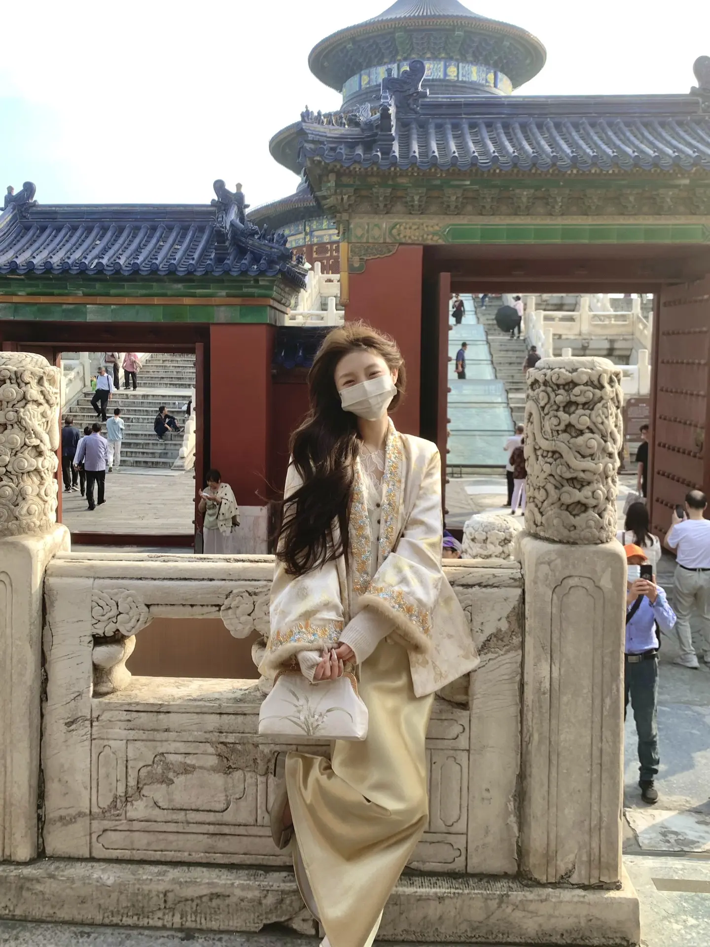 天坛公园 新中式 气质穿搭 今天穿什么 ootd穿搭