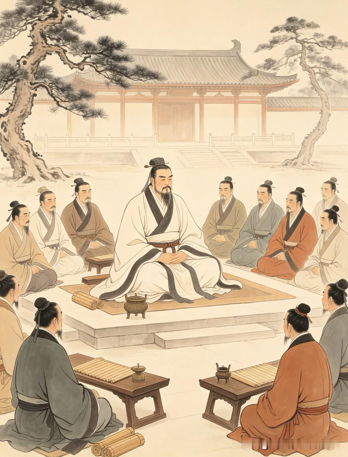 不但孔子的思想对东方产生了巨大的影响，他的教育理念更是开启了传道解惑的先河，被称