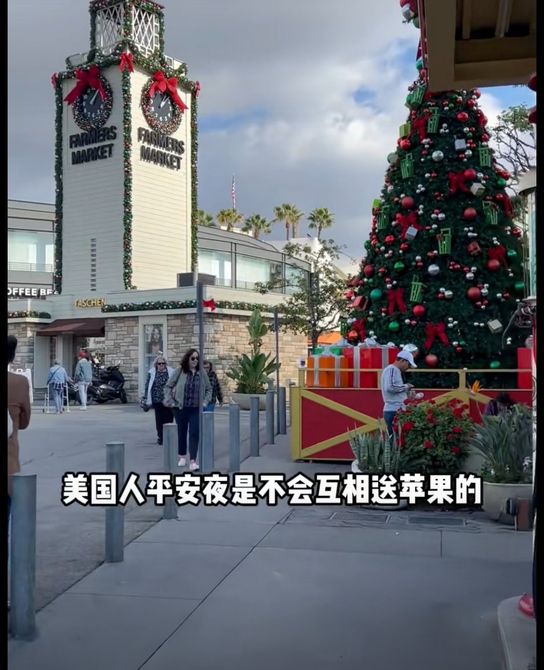 到了国外才发现他们平安夜不送苹果 就是呀这个音近带来的平安兆头，只是才国人的语音