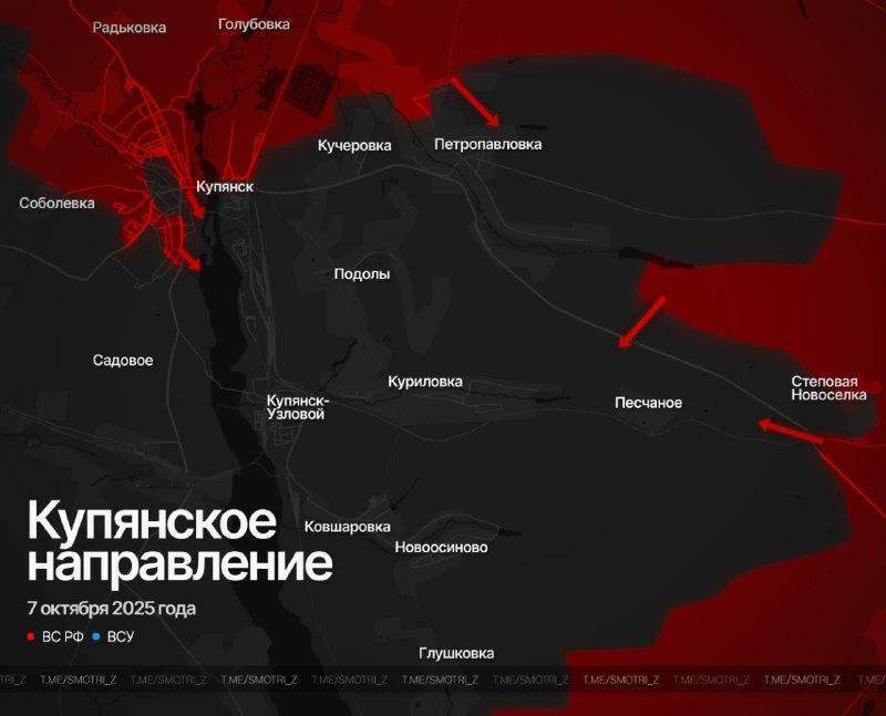 俄媒：俄军已控制库皮扬斯克市中心
 
10月7日，据Иди и смотри频道
