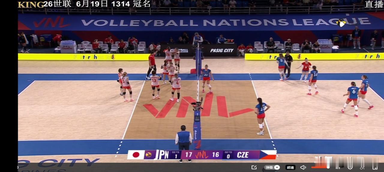 直播女排世联赛🇯🇵对阵🇨🇿
       第一局🇯🇵女排25：15?