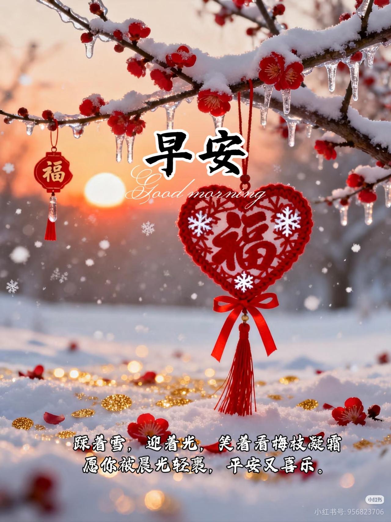 早安吉祥！

  世界很大，幸福很小。
   每天一日三餐的温暖，
   朝九晚