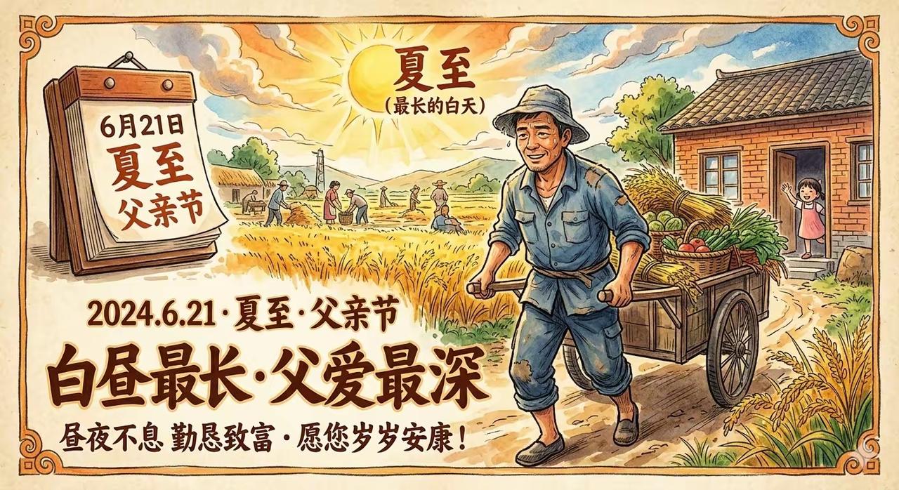 今天是父亲节，也是夏至，我们农村俗话说“夏至杨梅满山红”，可以到山上采摘野生杨梅
