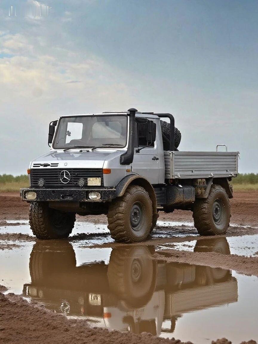 能住人的越野王，能豁泥的移动家这辆车是1986年的梅赛德斯-奔驰乌尼莫克1300