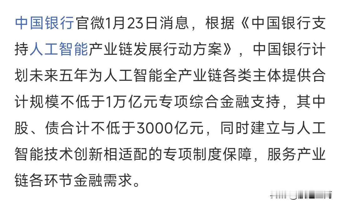 春节前最后两个交易日终于迎来反弹。
今天人工智能引领大盘反弹，首要原因就是这个1