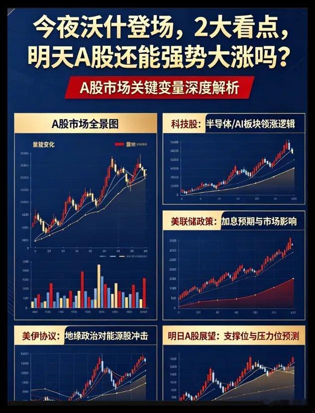 今夜沃什登场,2大看点，明天A股还能强势大涨吗？       下午A股科技股的带