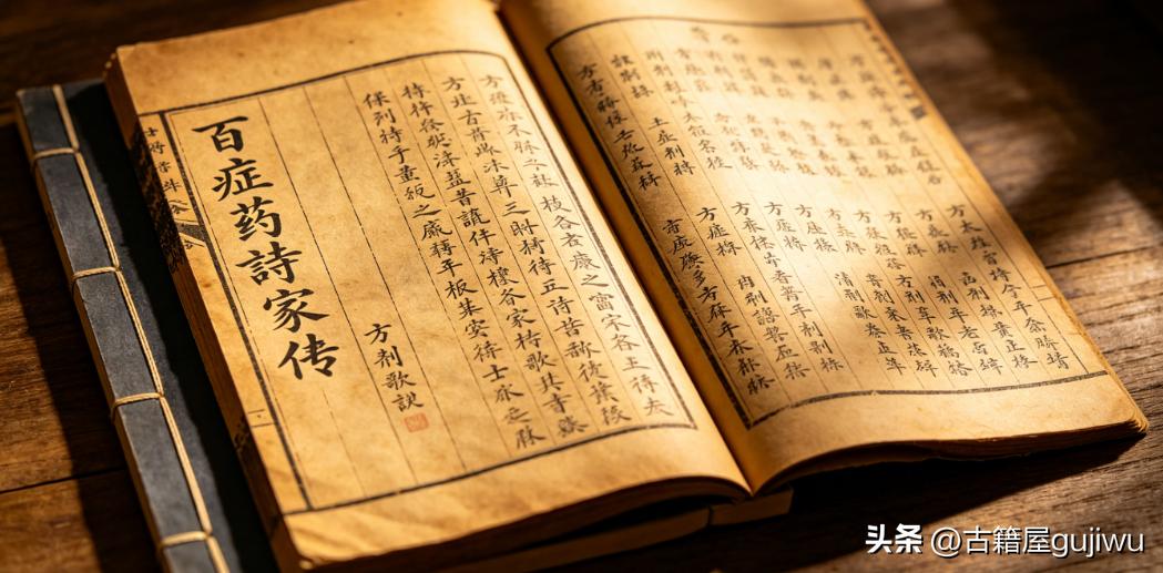 《百症药诗家传》页数: 44双页88页  古籍屋