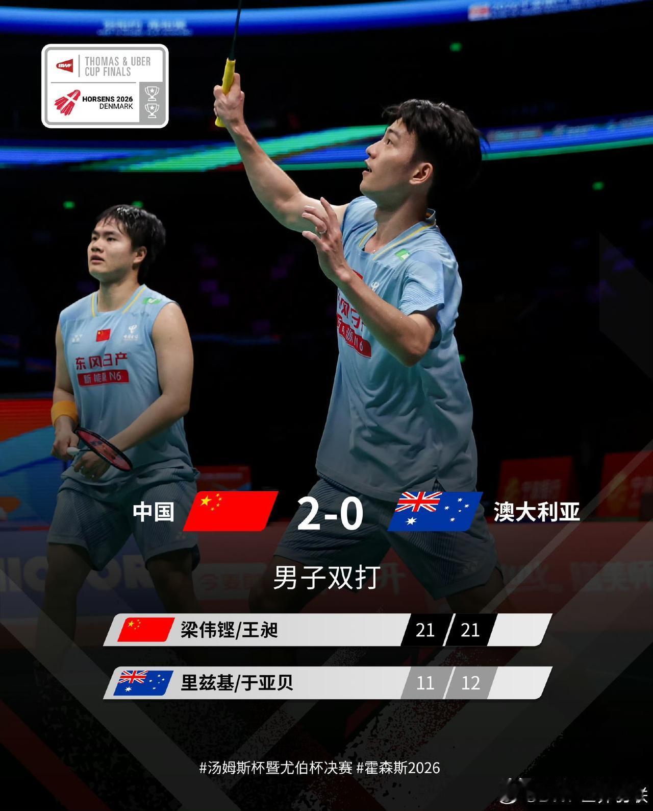 尤伯杯今天揭幕了，首日中国男女队的对手都不强，男队对阵澳大利亚，女队迎战乌克兰。