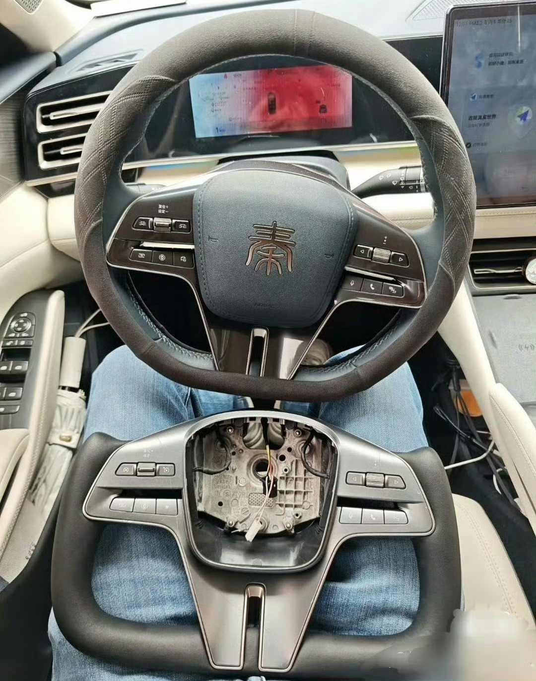 所以这是怎么这么丝滑的把安全气囊搞进去的，这改的…… ​​​