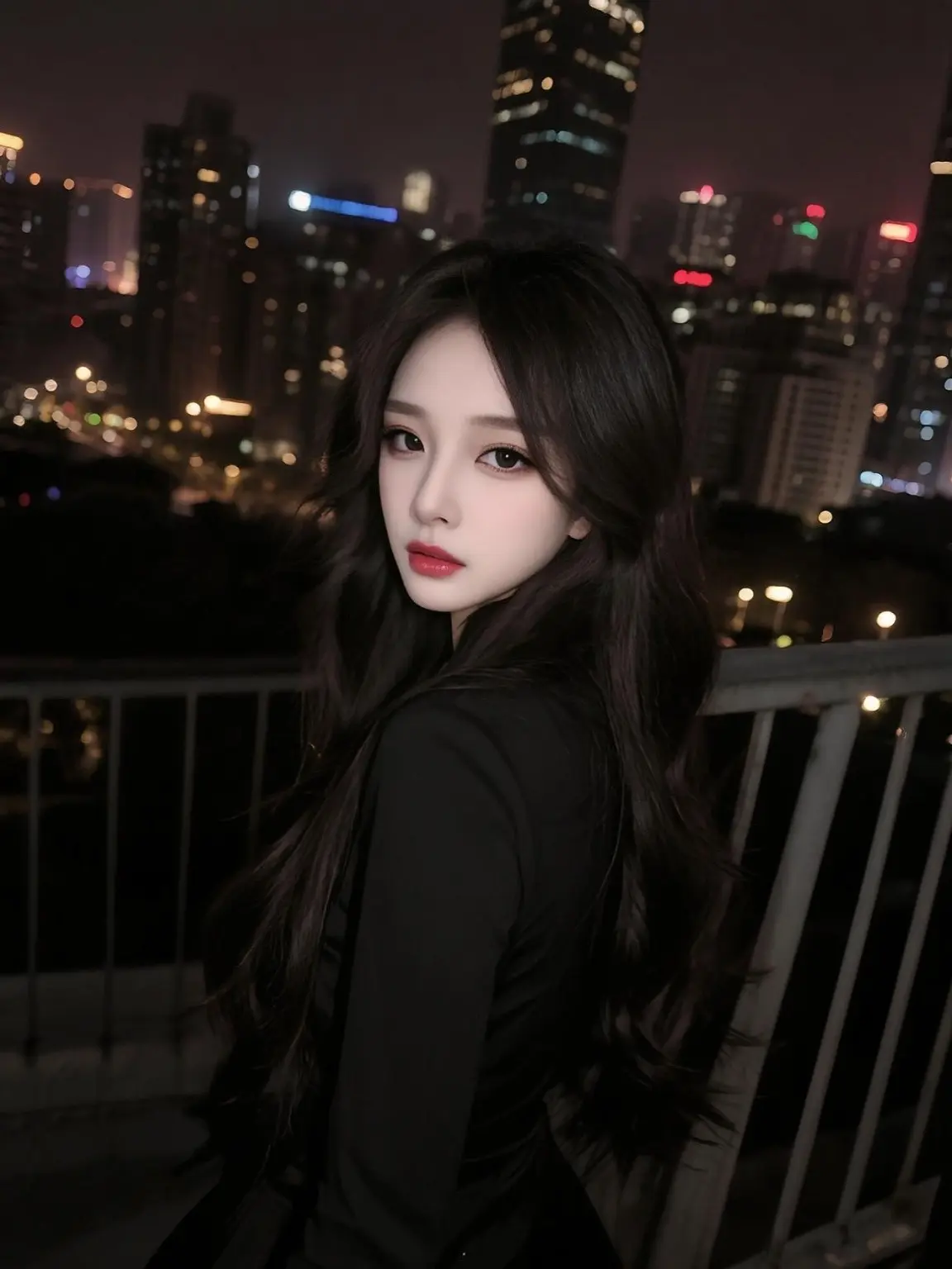 纯欲天花板 摄影 黑长直女孩 氛围感美女 日常分享