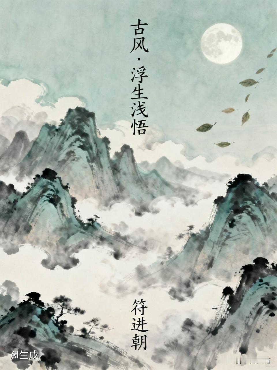 古风.浮生浅悟
                  符进朝
浮世如飘蓬，聚散不由