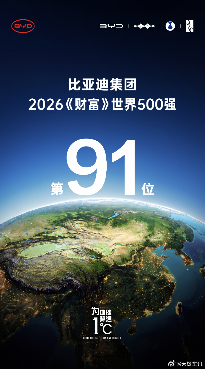 为地球降温1℃ 截至 2026 年 7 月，比亚迪 “为地球降温 1℃” 早已不