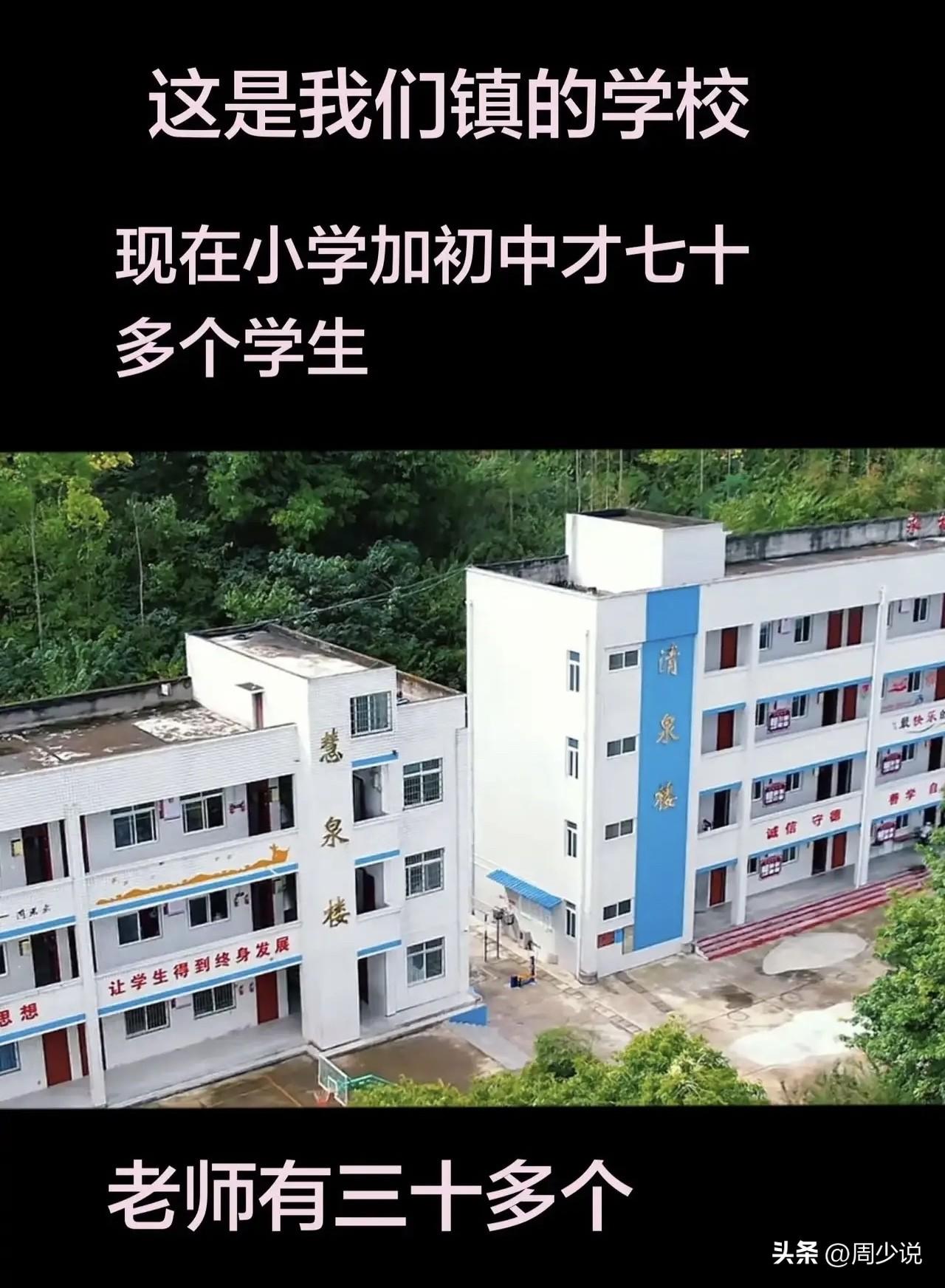 “揪心！”一位网友发文倾诉：老家乡镇学校的现状，让不少村民心里五味杂陈。全镇中小