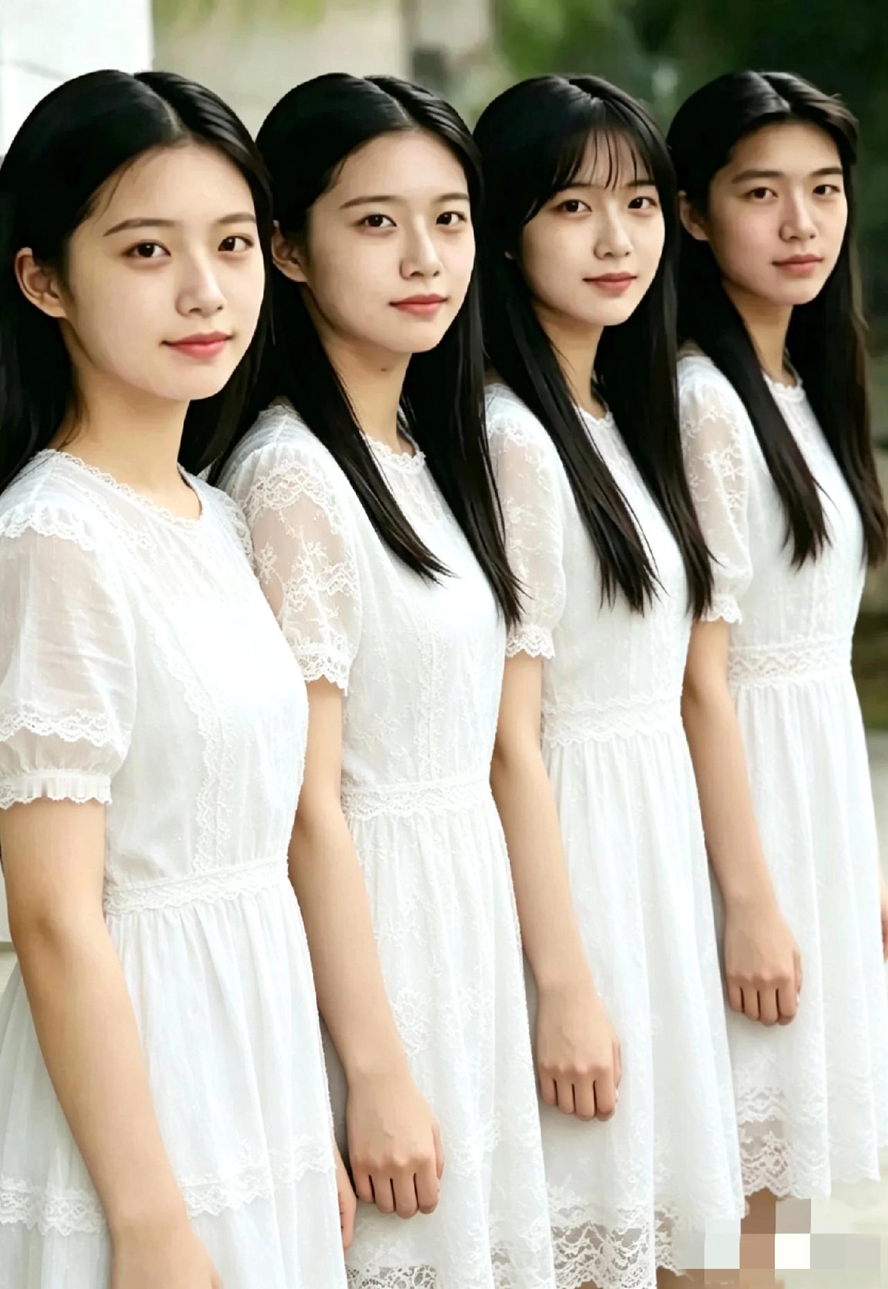 四个美女当中，有一个是男人，你能看出来谁是男扮女装吗？