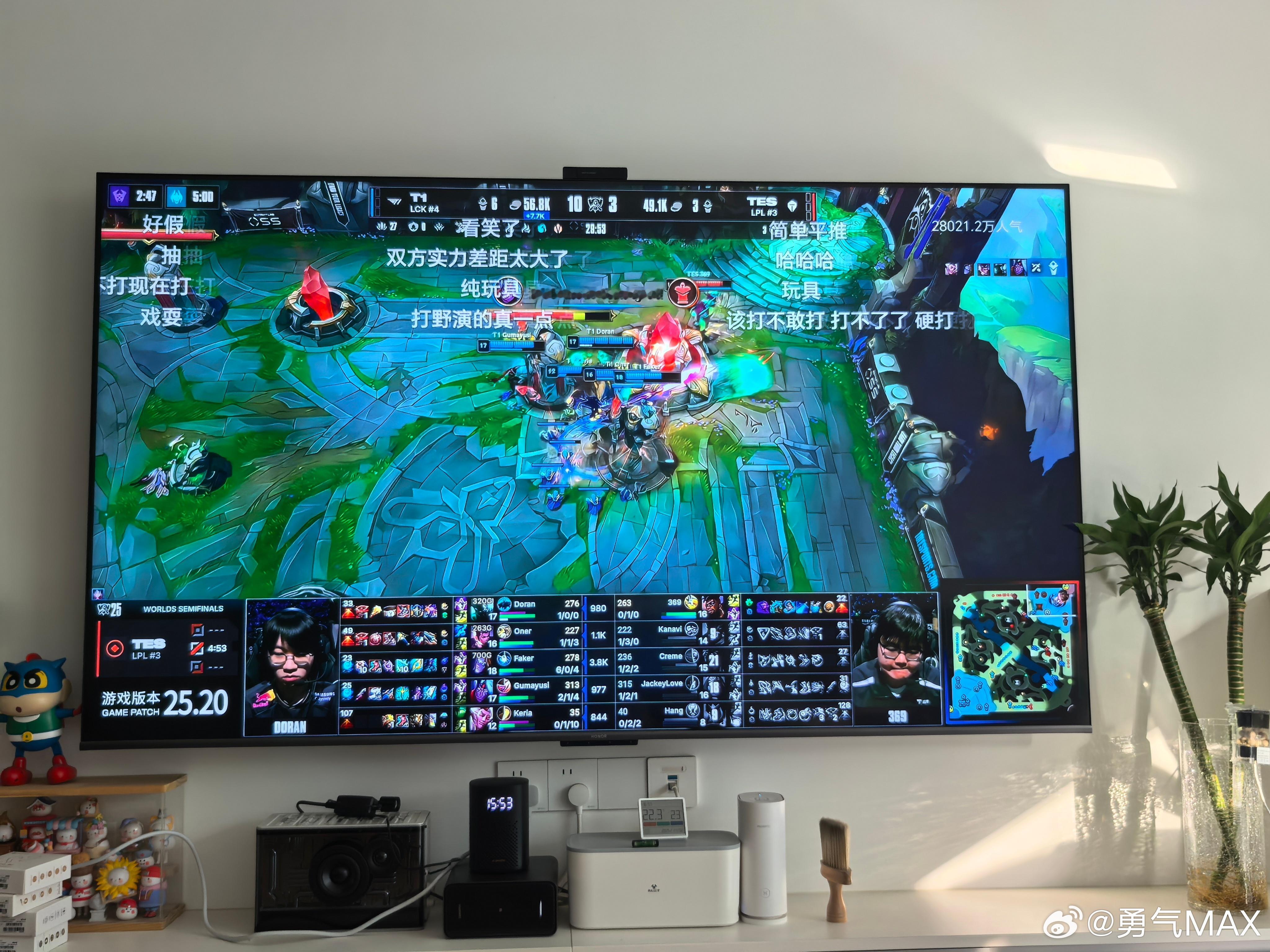 T1对战TESTES外援纯演啊KANNVI有你是TES的福气 好一个精忠报国 ​