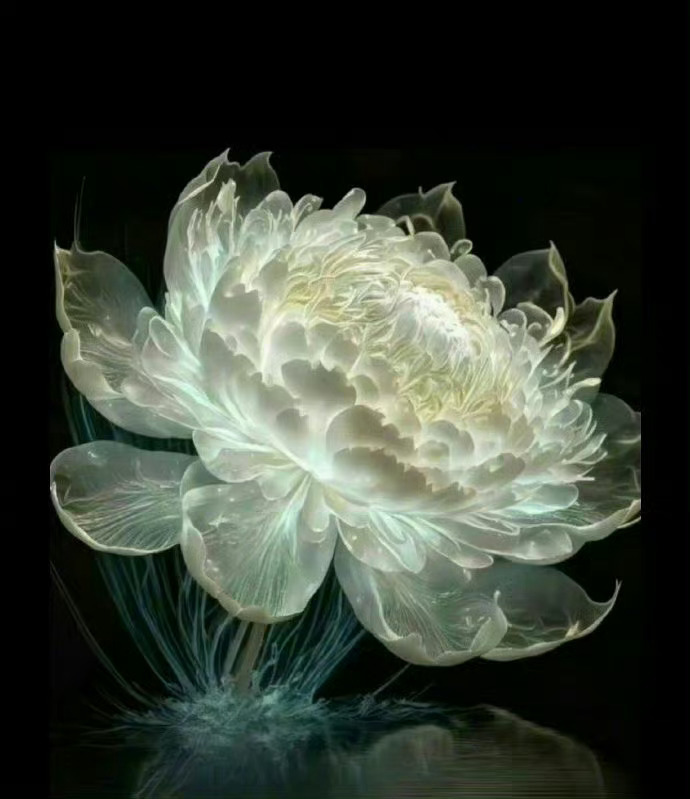 据说看见神奇花的人会幸运一整年 