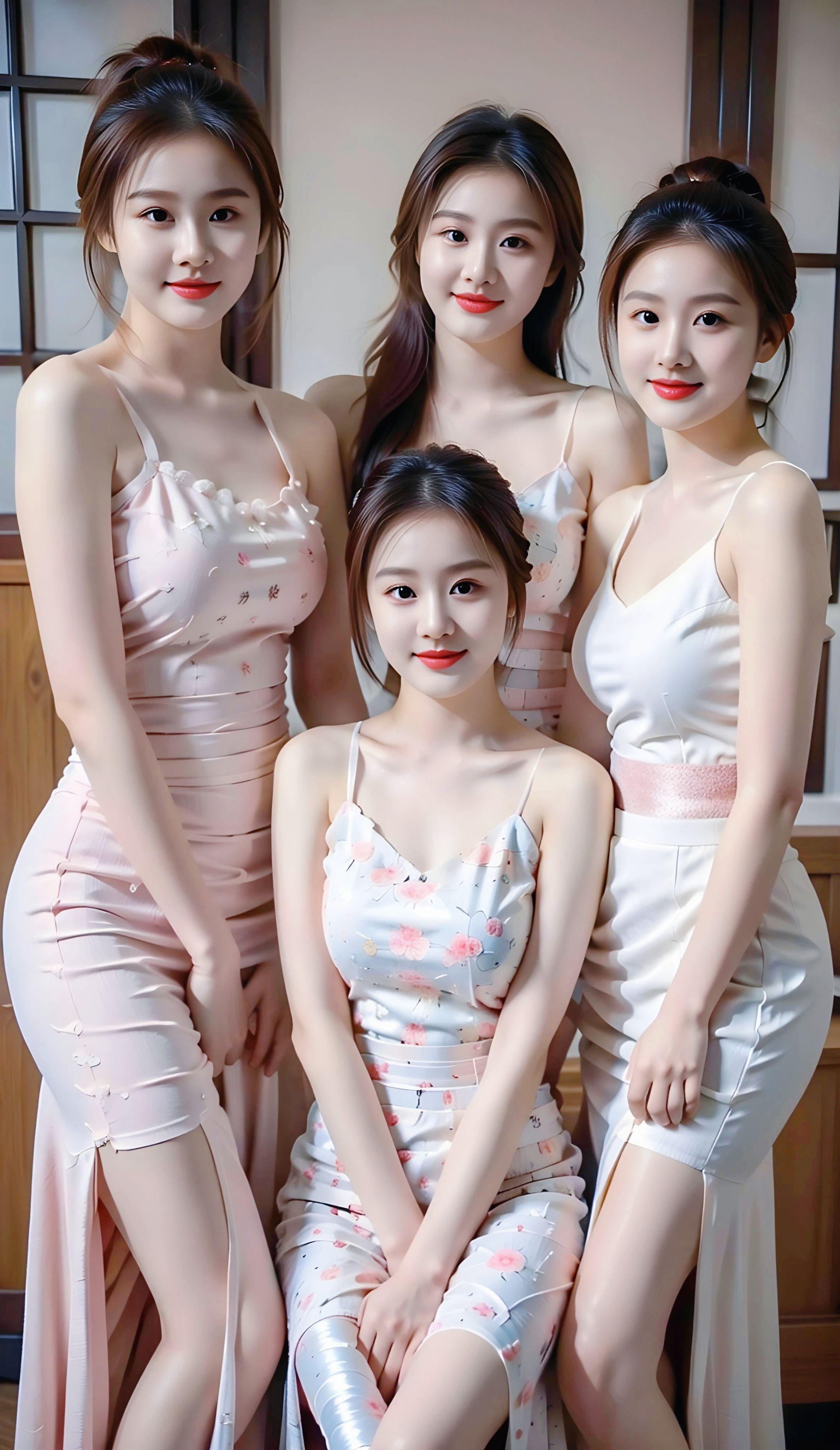 好身材好气质 ࿆甜࿆美࿆女࿆孩࿆ 清纯女神 姐妹装 闺蜜拍照姿势