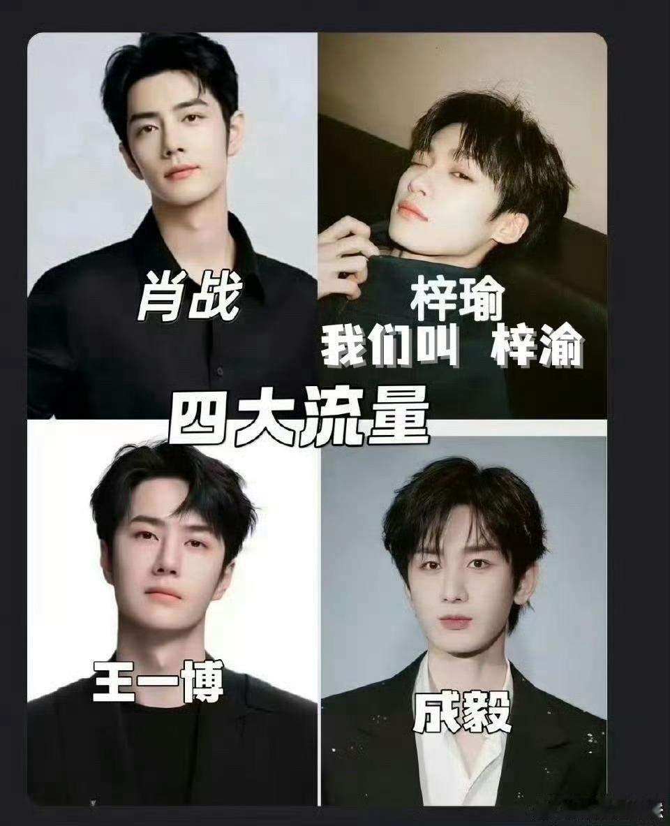 四大男流量排行梓渝已经飞升到这种程度了？两个四大全进去了 ​​​