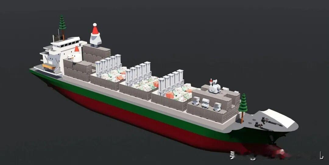 A射B导的海面玩法！护卫商船队的055其实就是全能舰...
 
商船集装箱船啥复