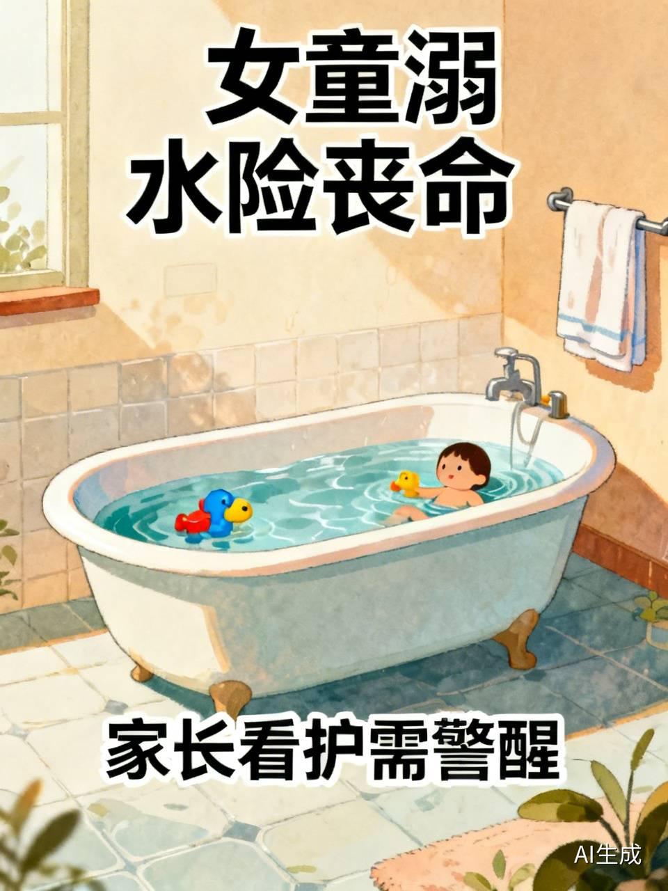 这个照看女童的家长真的是太大意了，明知道女童不懂事。还丢下女童一个人，真的太不应