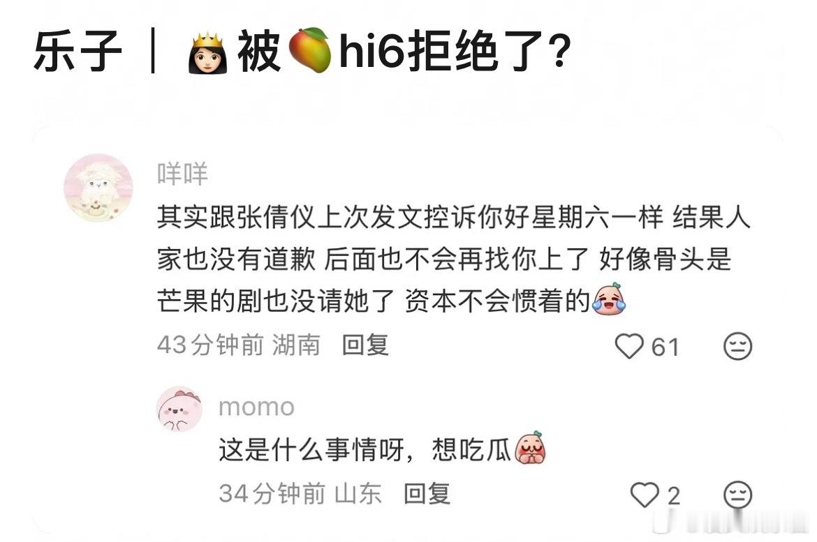 张婧仪被hi6拒绝了