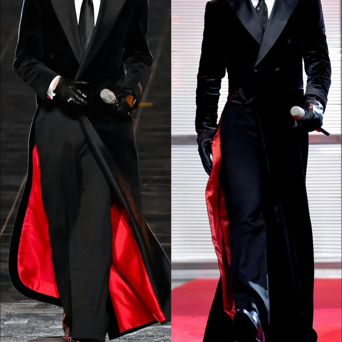 俺不中了，杨迪cos张凌赫跨年走秀造型。。杨迪今晚hi6复刻凌赫跨年晚会超出圈的