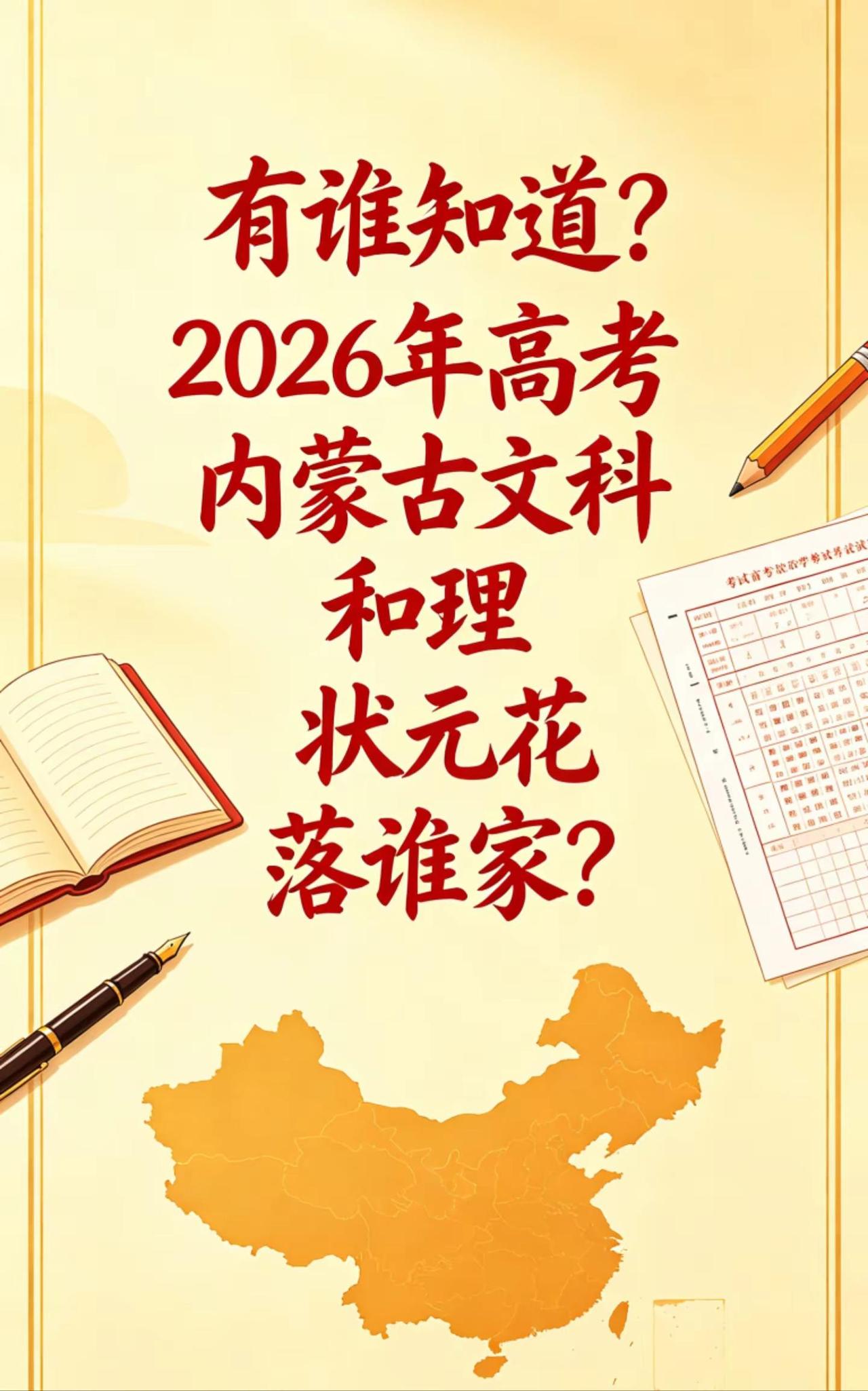 2026年高考内蒙古文科和理科状元在哪里？分数多少？