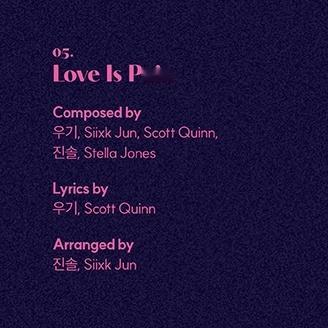 宋雨琦  《Love is Pain》词曲一作：宋雨琦 