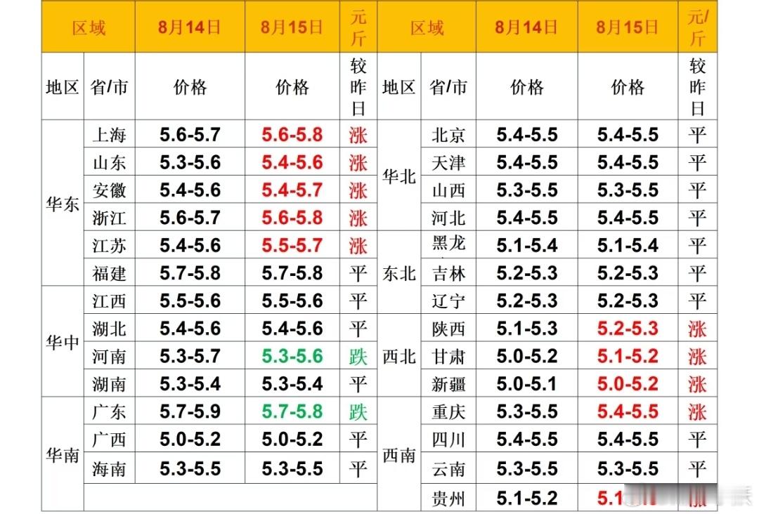 每日猪价 