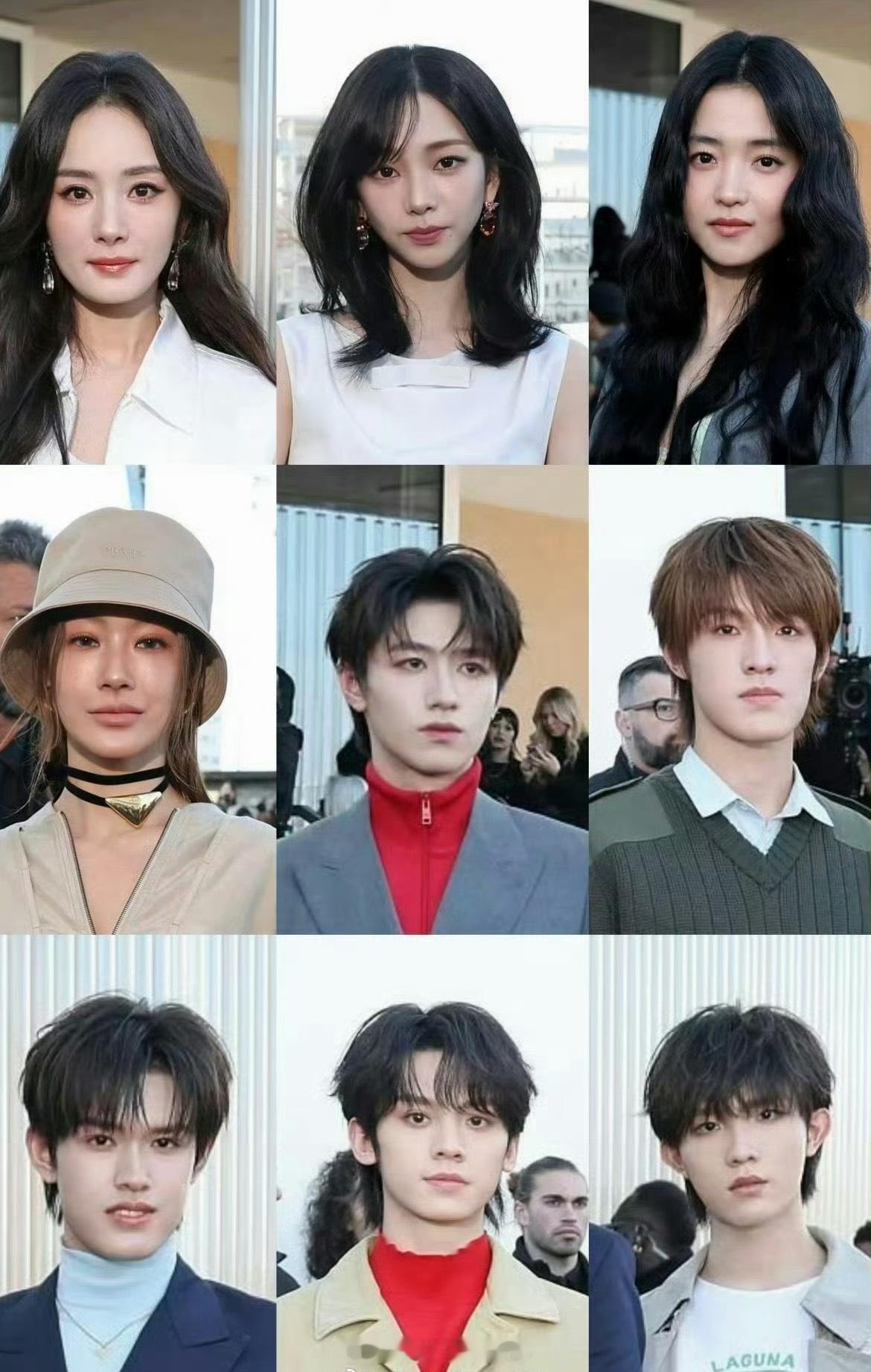 Prada大秀艺人怼脸生图🈶：杨幂、朱志鑫、张泽禹、张极、左航、苏新皓、柳智敏
