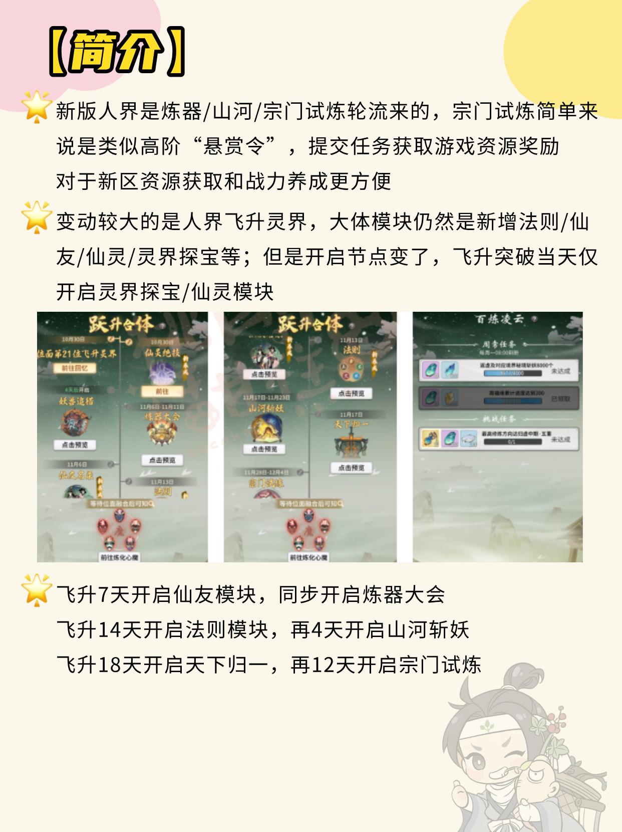 新版灵界飞升有什么不同？。（作者：桃酥甜糕）