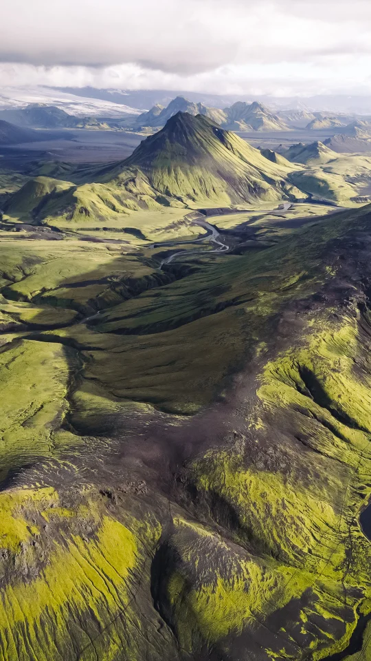🇮🇸冰岛温泉之路⛰️藏着属于徒步人的抹茶山