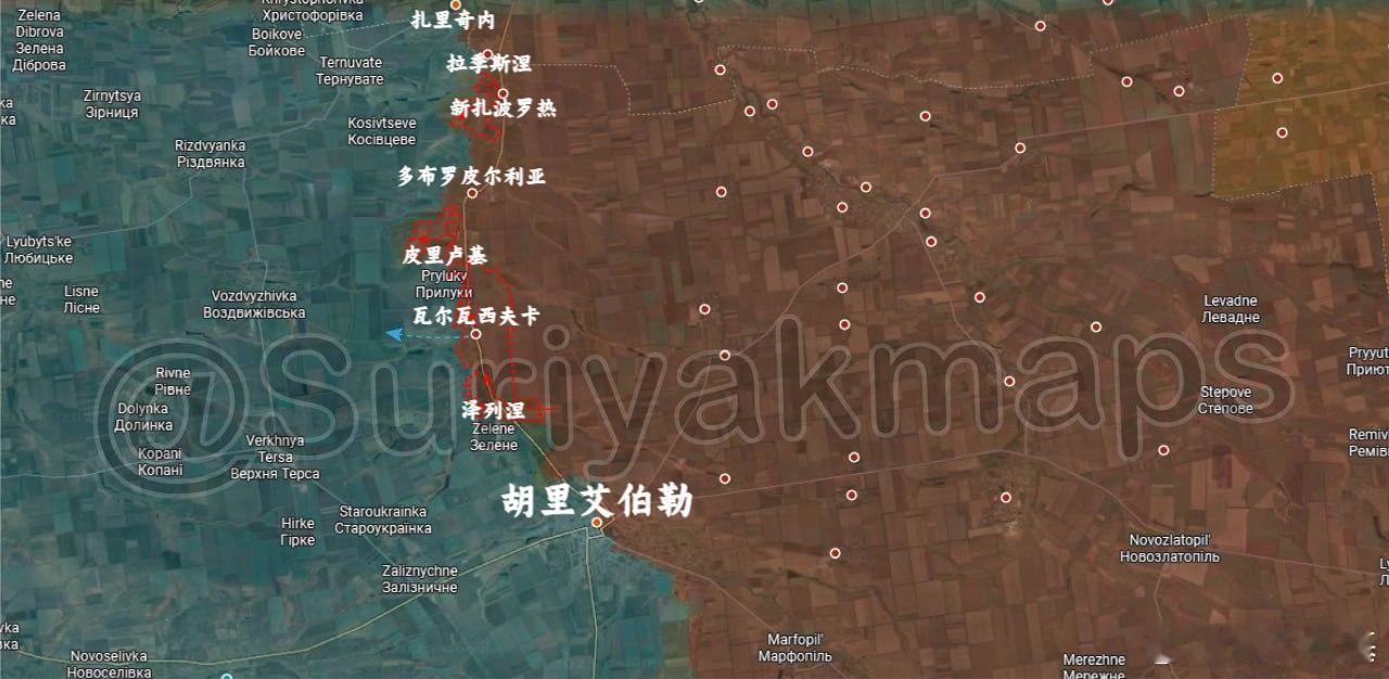 嘘嘘哥坦言俄军过河来源：Suriyakmaps俄乌局势新进展乌克兰已放弃加入北约