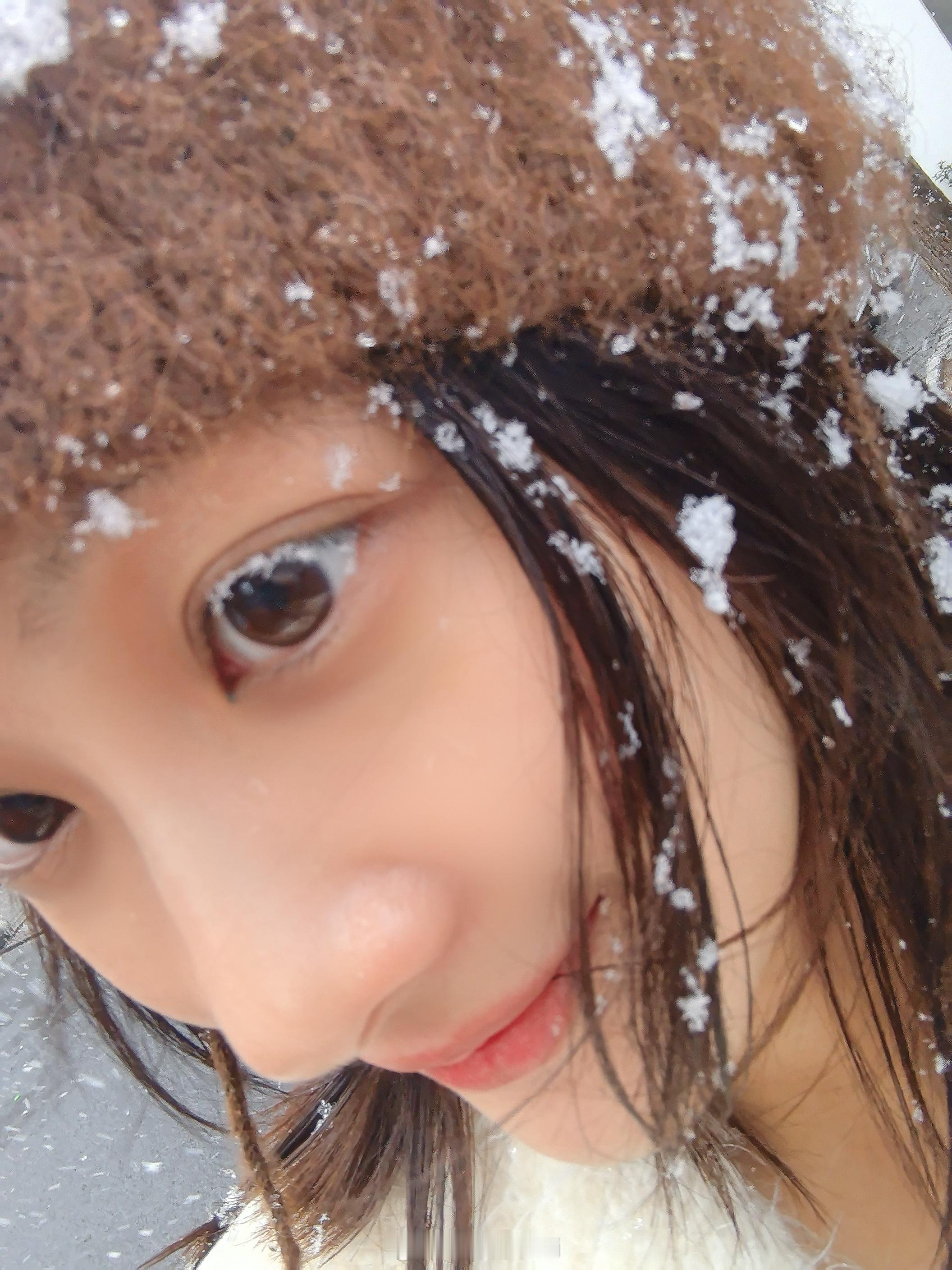 雪花落在我睫毛上啦！溪有日常北京下雪 ​​​