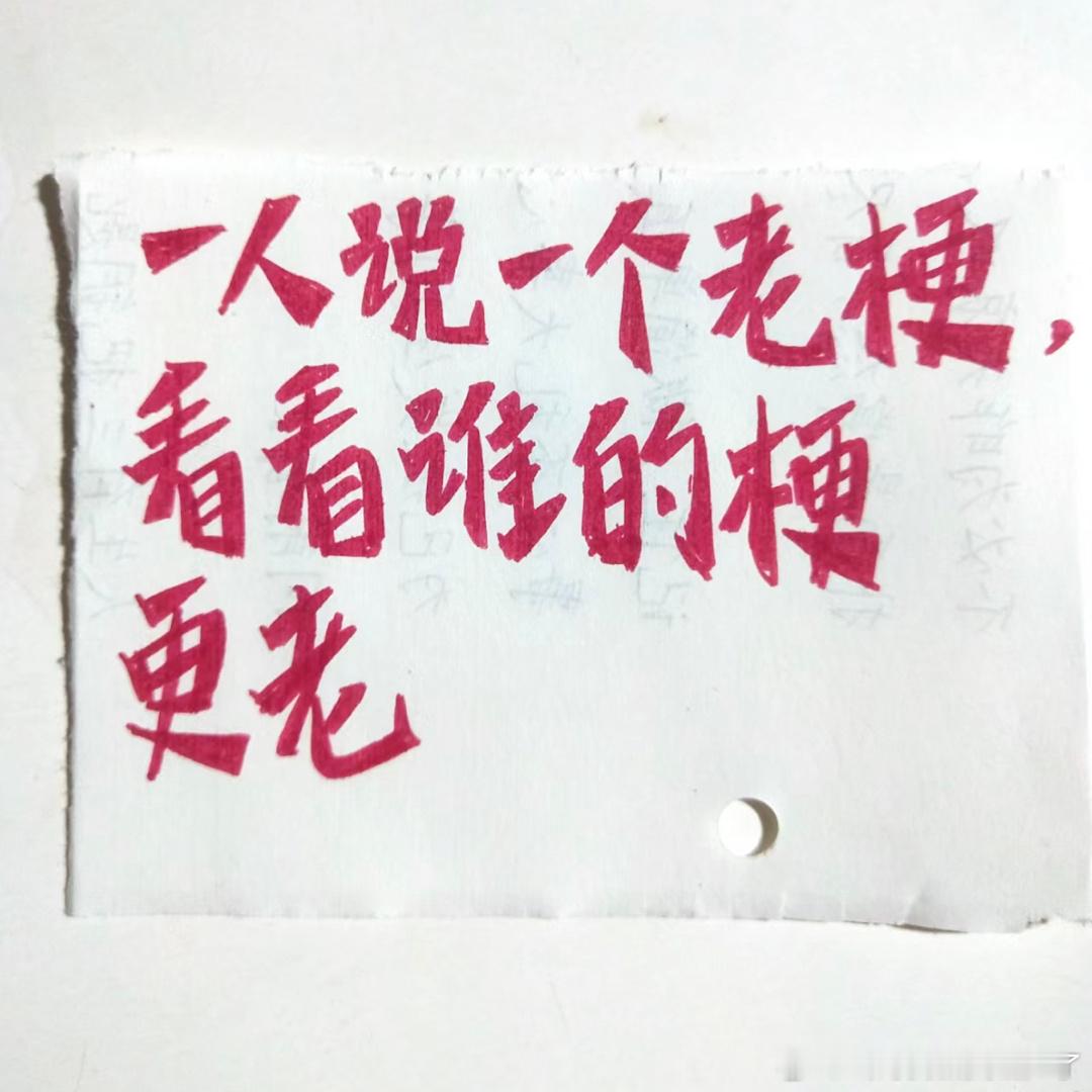 《一人说一个老梗》#新年快乐漫游指南# ​​​