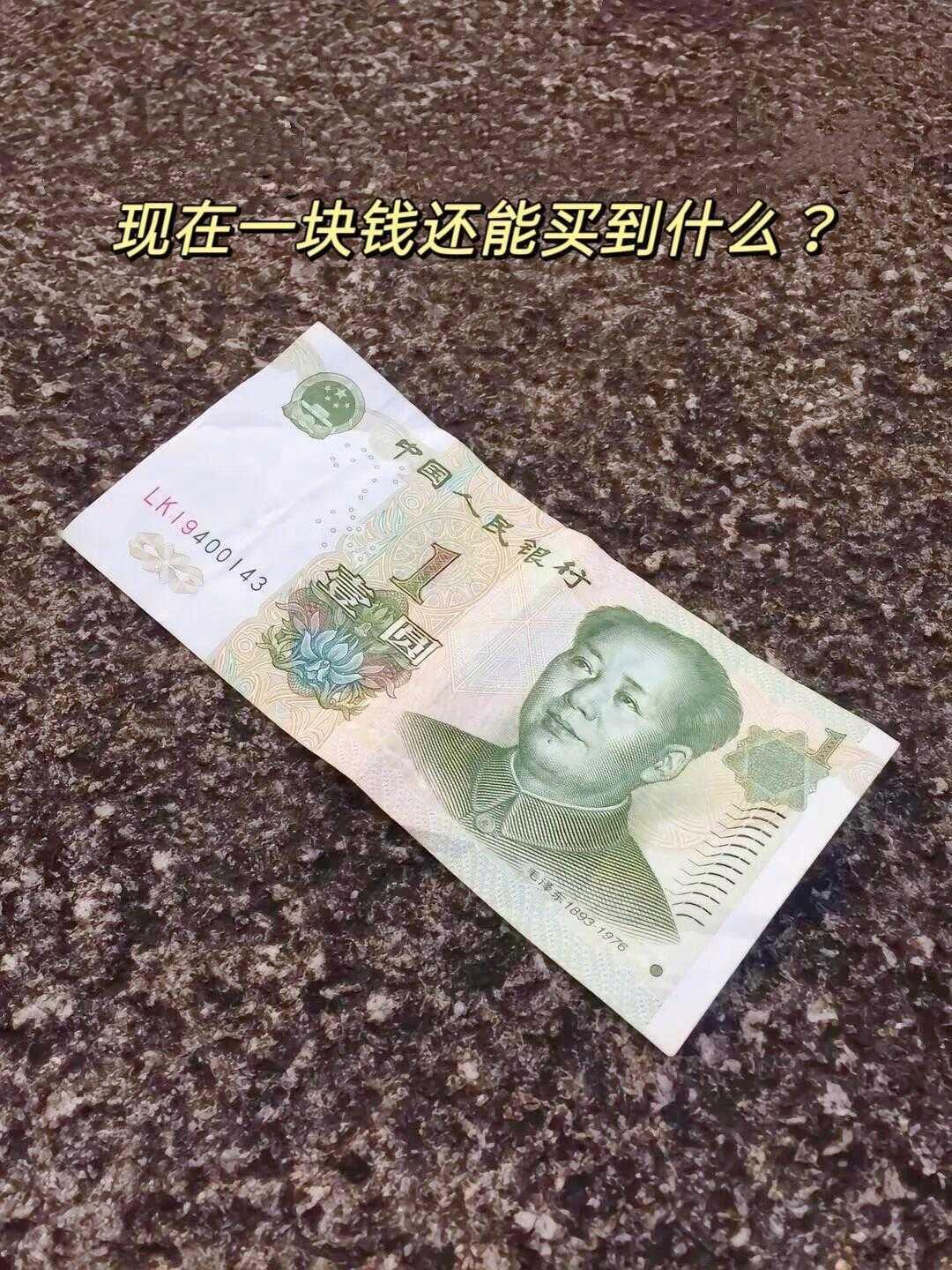 现在一块钱还能买到什么啊？